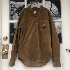 Vans corduroy button up